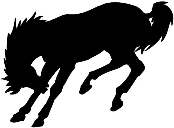 Horse silhouette vinyl sticker. Customize on line.      Animals Insects Fish 004-1088  